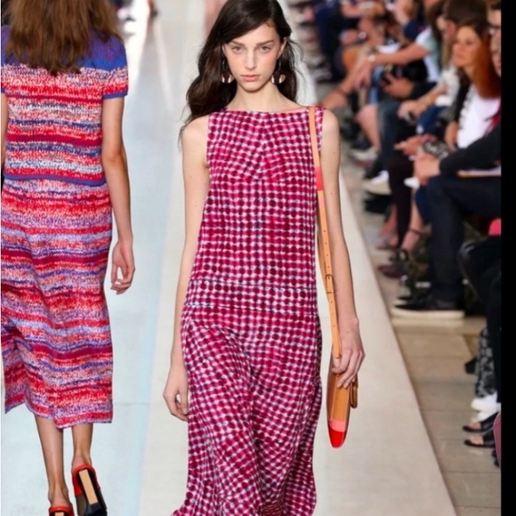 NWT STRAIGHT OFF THE RUNWAY! Tory Burch silk midi dress.Classic Elegant $795 - Picture 8 of 8